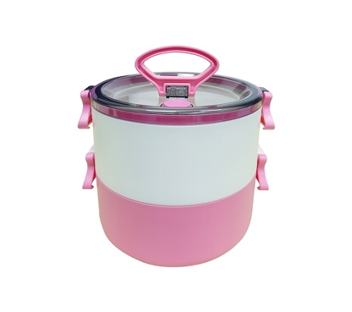 2-Tier Lunch Box with Spork - Image 4